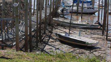 En dos meses el agua bajó casi dos metros.