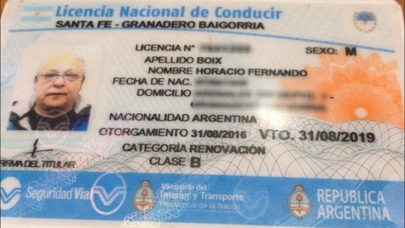La fecha de vencimiento de la licencia es el sábado pasado: 31/8.