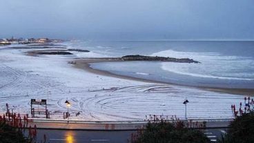 Mar del Plata con nieve en 1991.