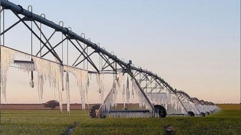 El fenómeno se dio por temperaturas de entre -5ºC y -10ºC que se registraron en distintos puntos de la provincia.