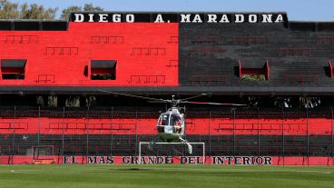 Así fue el simulacro en la cancha de Newell´s.