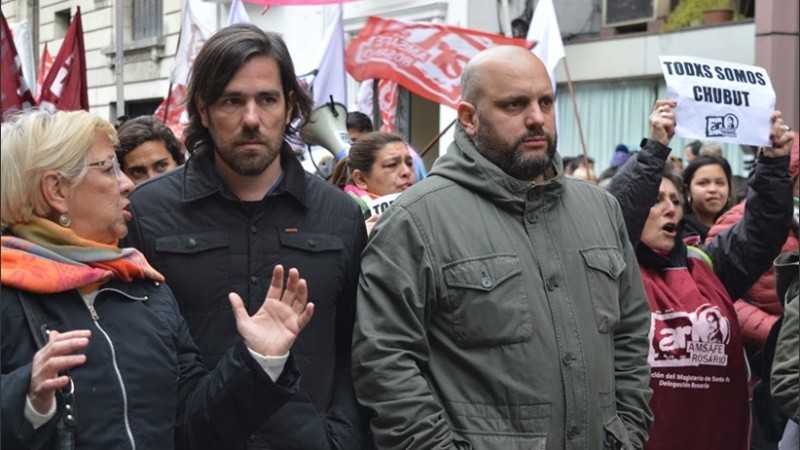 Del Caño este jueves en Rosario.