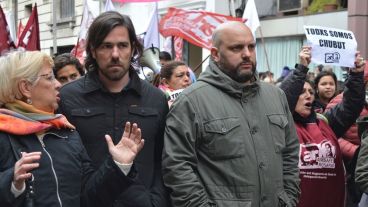 Del Caño este jueves en Rosario.