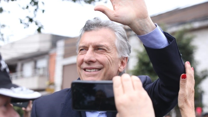 Foto de Macri en una de sus visitas a Rosario. 