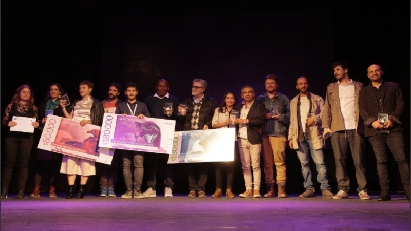 Las y los premiados en el 5° Festival Internacional de Cine de las Alturas.