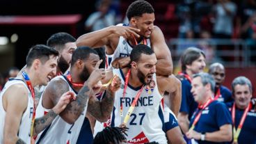 El equipo galo celebró el tercer puesto.