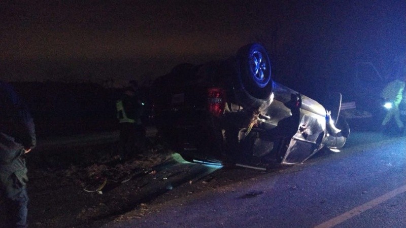 Así quedó el auto. 