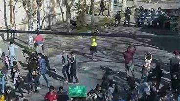 La marcha se realizó este lunes a la tarde.