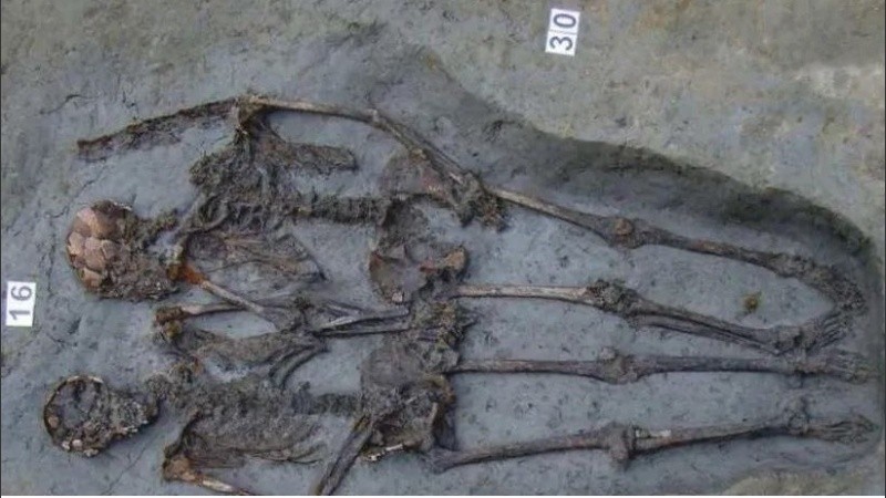 Los esqueletos fueron descubiertos en el 2009 en el cementerio Ciro Menotti de Módena.