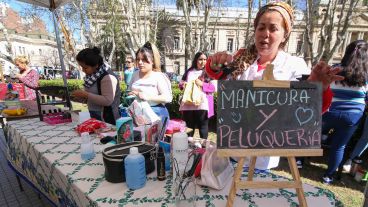 La plaza San Martín fue el lugar donde jóvenes mostraron todo lo que hacen dentro del programa Nueva Oportunidad.