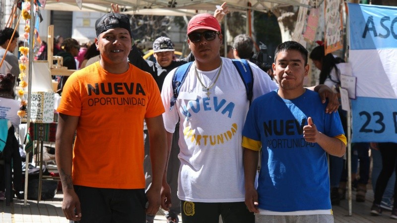 La plaza San Martín fue el lugar donde jóvenes mostraron todo lo que hacen dentro del programa Nueva Oportunidad.