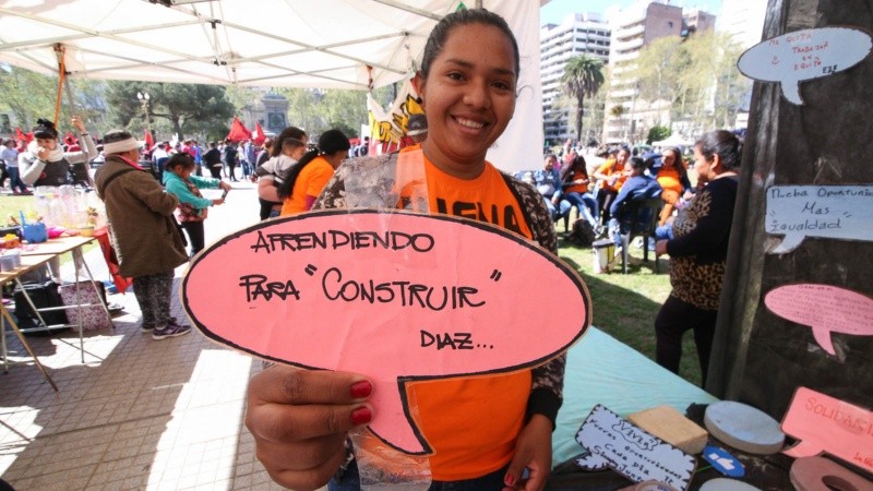 La plaza San Martín fue el lugar donde jóvenes mostraron todo lo que hacen dentro del programa Nueva Oportunidad.
