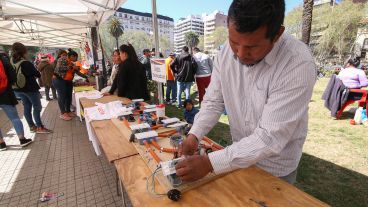 La plaza San Martín fue el lugar donde jóvenes mostraron todo lo que hacen dentro del programa Nueva Oportunidad.