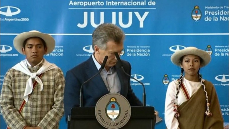Macri recibió un llamado en el acto de Jujuy.