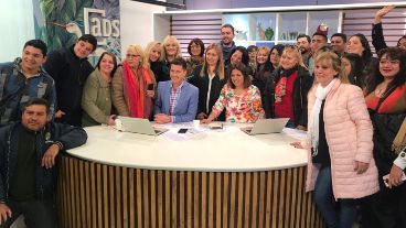 Alumnos de la Academia Galassi practicaron con los micrófonos de TVL.