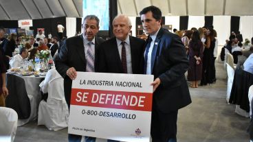 Lifschitz acompañó a los industriales este viernes en el almuerzo en Rosario.
