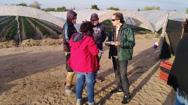 La inspección que constató las irregularidades en Coronda.