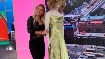 El vestido de Sol Pérez que fue subastado.