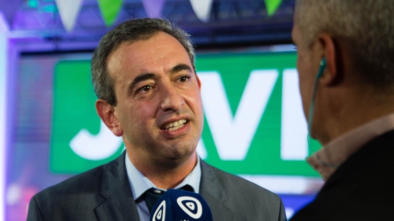 Pablo Javkin a poco de asumir como intendente de Rosario. 