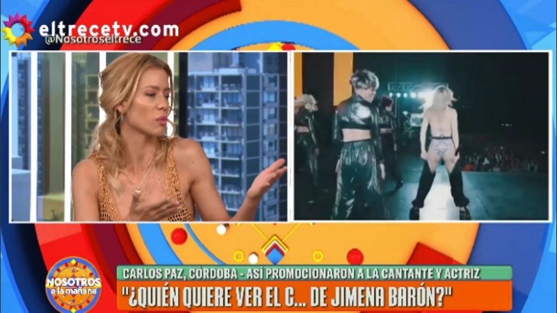 Nicole Neumann brindó su opinión sobre la polémica por la presentación de Barón.