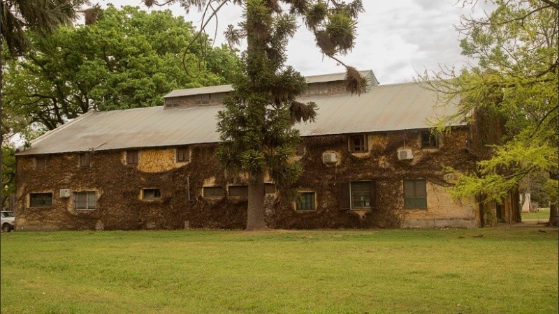 Los famosos y vistosos galpones del sector central del Parque. 