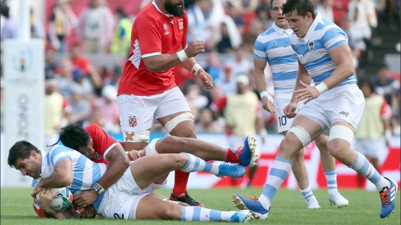 Argentina mostró su mejor cara en el torneo en el primer tiempo. 