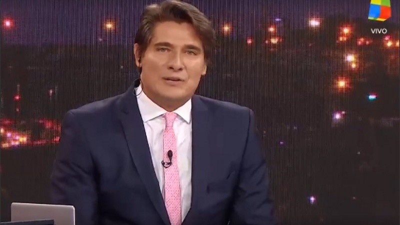 Andino hizo un descargo en el final del noticiero. 