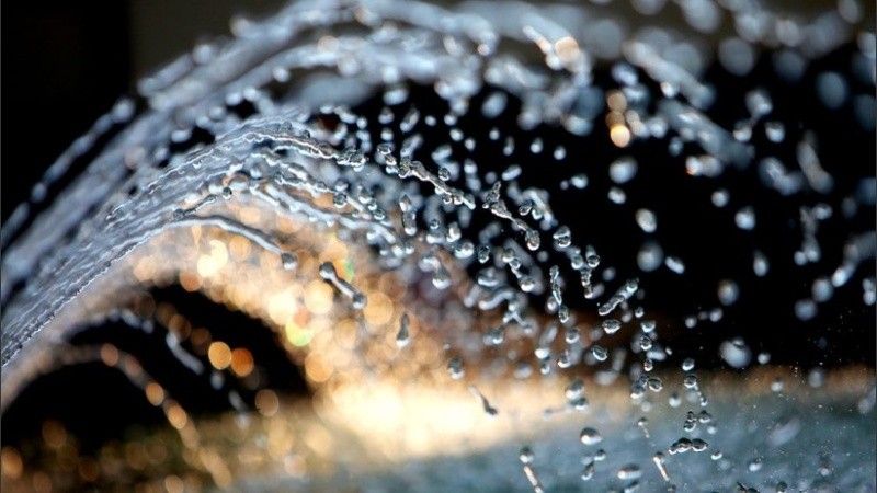 Una fuente de agua cerca para este viernes sofocante. 
