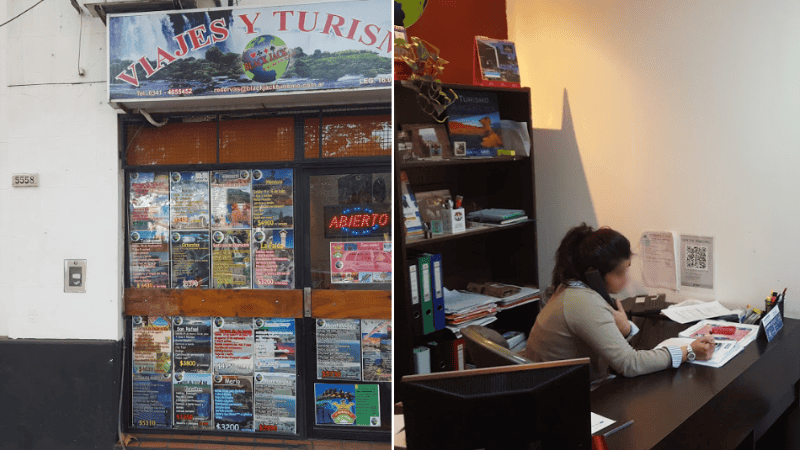 El frente y la oficina interior de Black Jack antes de cerrar todo.