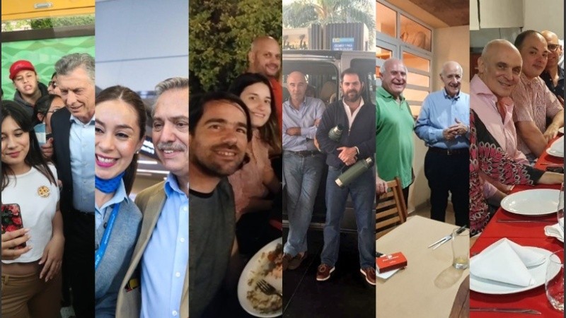 Los candidatos en la previa del debate.