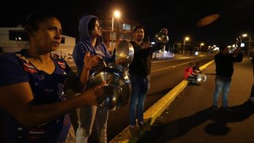 El cacerolazo se realizó el sábado a la noche.
