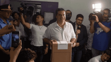 El voto de Jorge Capitanich.