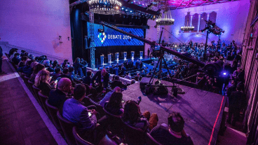 El debate presidencial tuvo lugar anoche en Santa Fe.