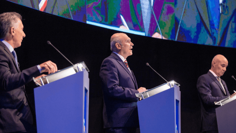 Macri, Goméz Centurión y Espert. 