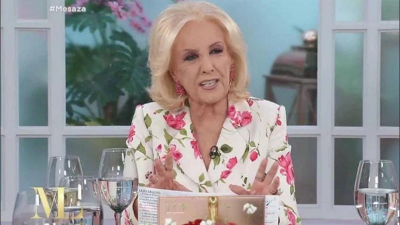 Mirtha ¿se puso colorada?