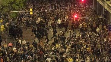 Las manifestaciones en Barcelona.