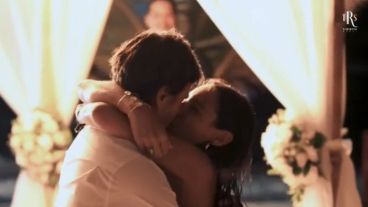 El momento en que Pampita aceptó casarse con su novio.