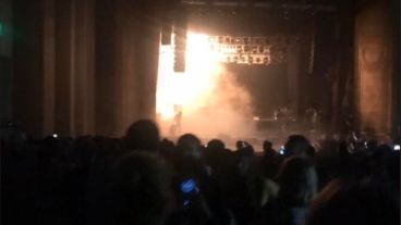 Las llamas se iniciaron al tercer tema.