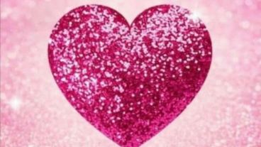 La imagen del corazón rosa que se viralizó en WhatsApp.