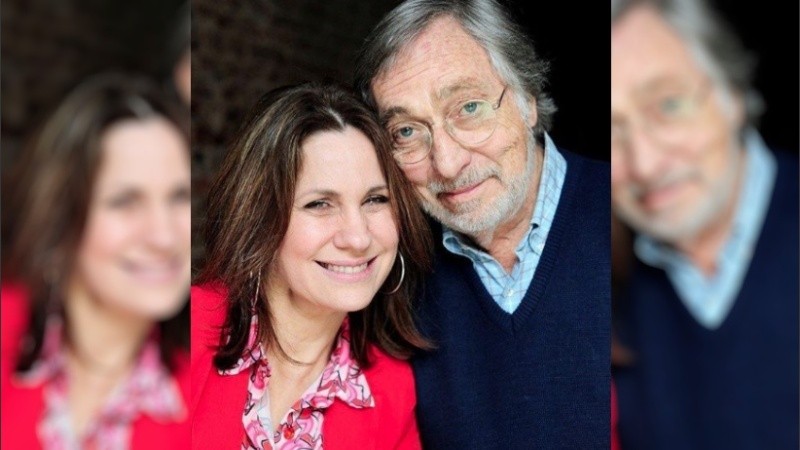 Nancy Dupláa junto a Luis Brandoni. La actriz y el actor protagonizan la película 