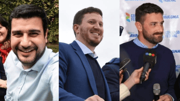 Cleri, Angelini y Estévez, cabezas de las tres principales listas.