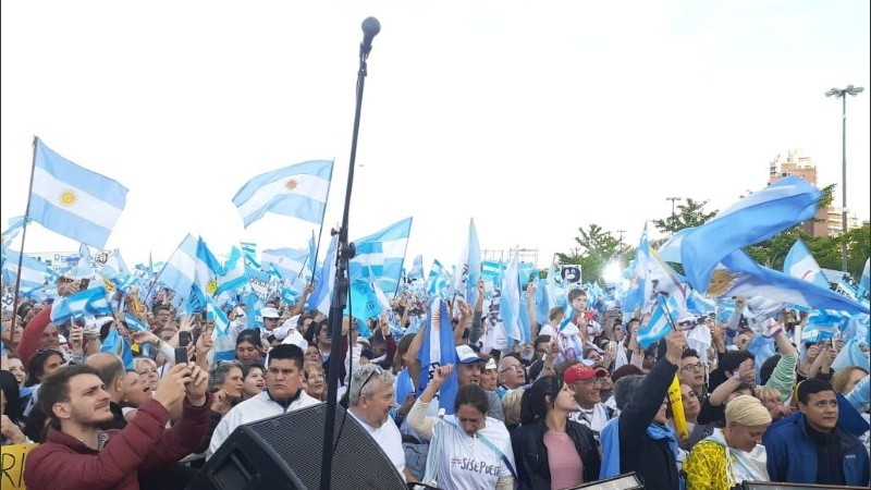 Una multitud en la marcha del 
