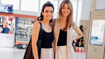 Las amigas compartieron un momento muy especial de la maternidad.