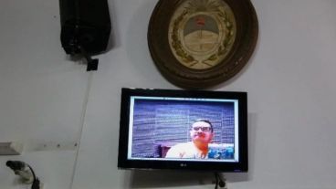 Ariel "Guille" Cantero participó de la audiencia por videoconferencia desde el penal federal de Marcos Paz.