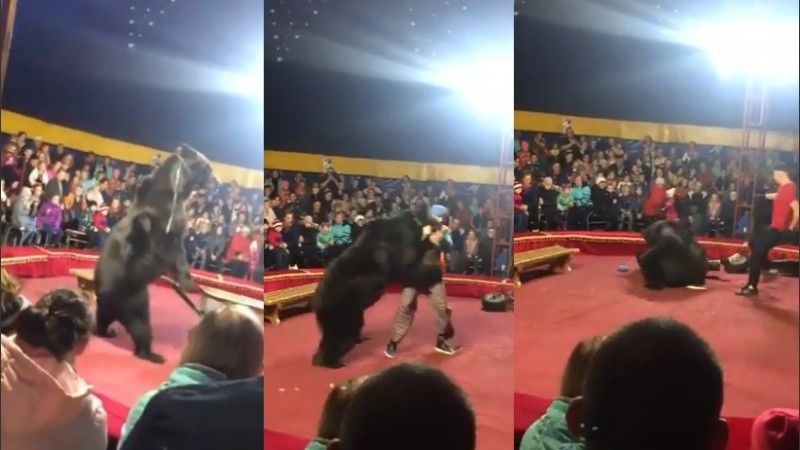 La violenta e impactante secuencia en el circo ruso. 