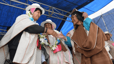 El Tribunal Supremo Electoral informó que Evo ganó en primera vuelta.