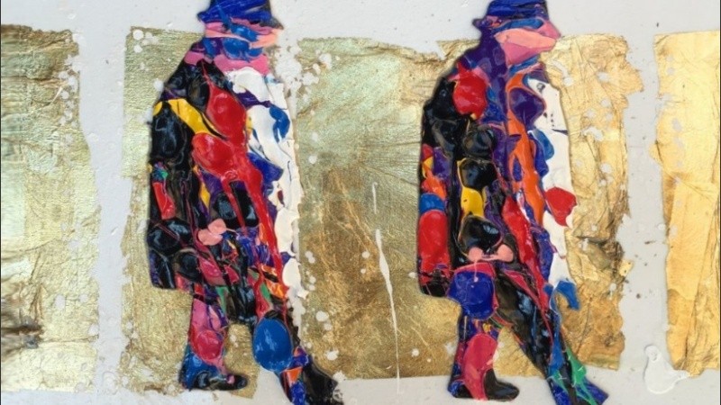 La instalación prevé dos momentos: tras el preparado previo de la tela, Natino Chirico realizará una serie de intervenciones sobre la misma. 