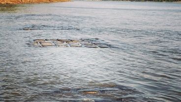Parte de la manta del túnel que quedó al descubierto.