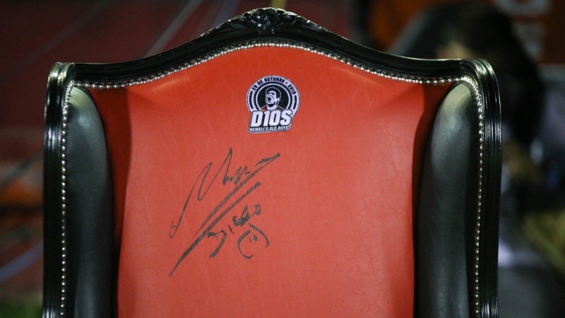 El sillón que firmó Diego. 