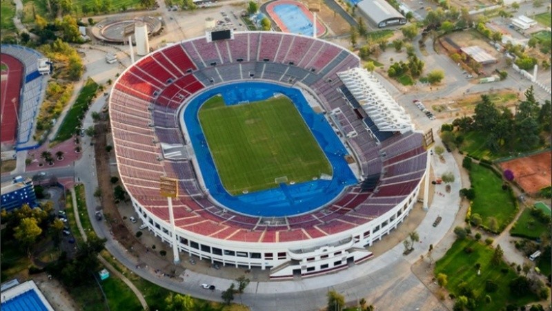El Estadio Nacional de Santiago, donde se disputará la final el 23 de noviembre.